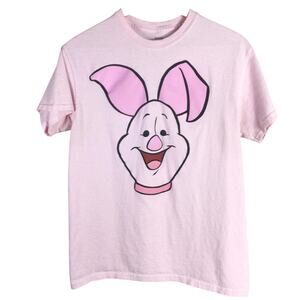 PIGLET Disney Winnie The Pooh T Shirt Pink Medium